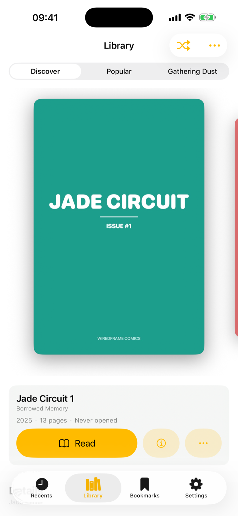 Library grid of covers